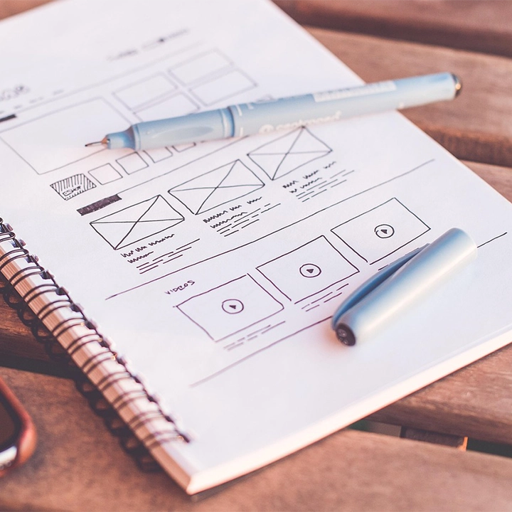 caderno com projecto web